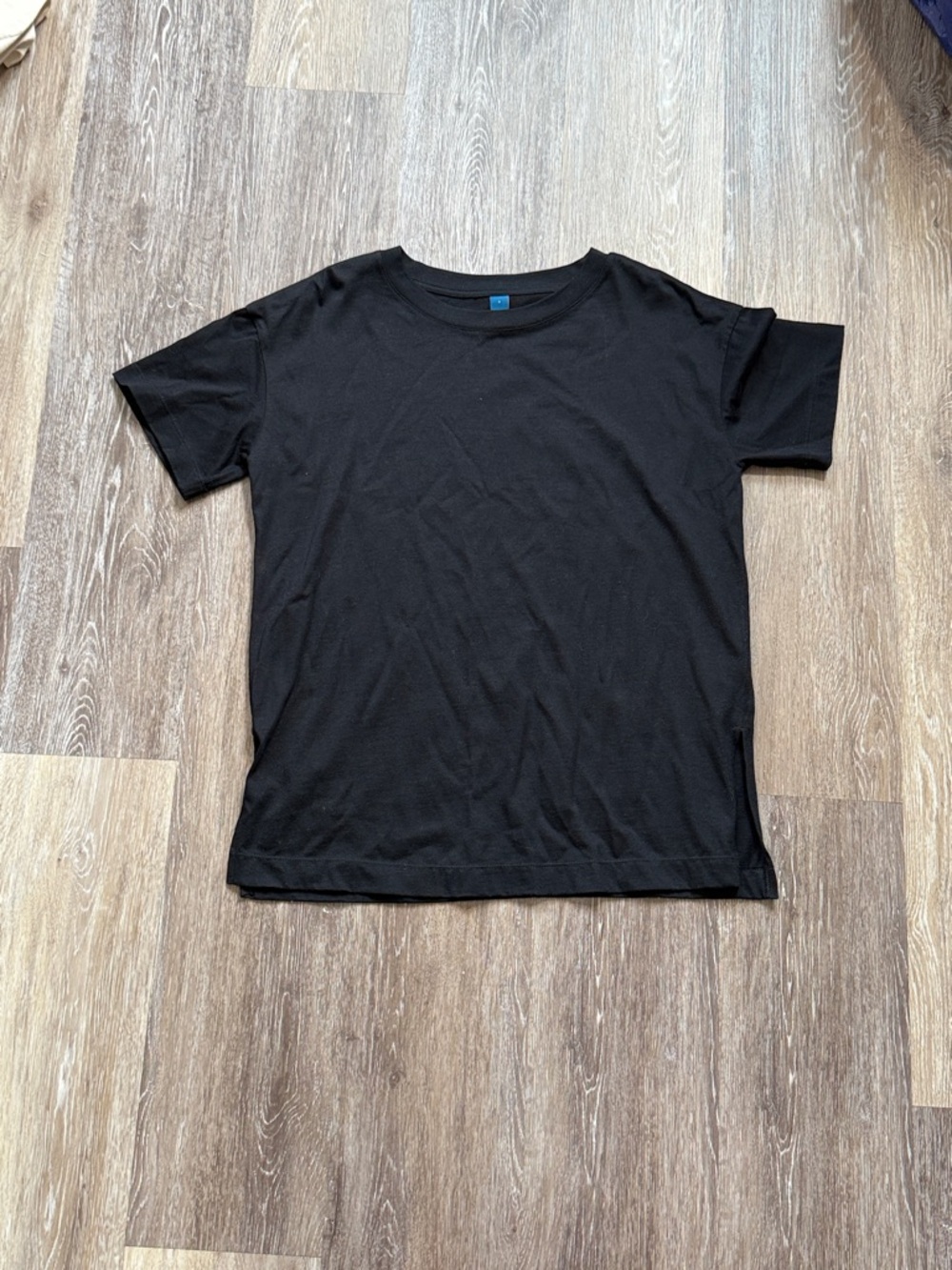 Old Navy Black Crewneck Cotton T-Shirt S